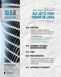 Itsemurhien ehkaisypaiva Ohjelma some