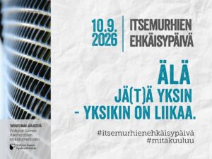 Itsemurhien ehkaisypaiva Some tapahtuma